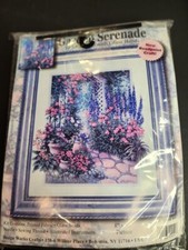 Garden Serenade Embellished Glass Beadpoint Craft Kit Picture Design Works 8x10