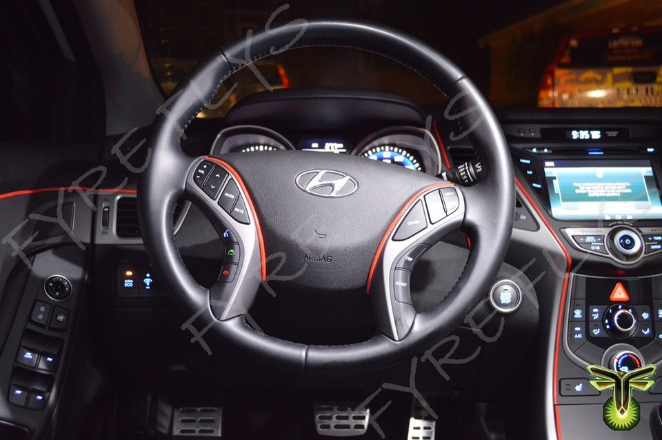 8x Green LED light interior package kit for 2011-2016 Hyundai Elantra YE1G