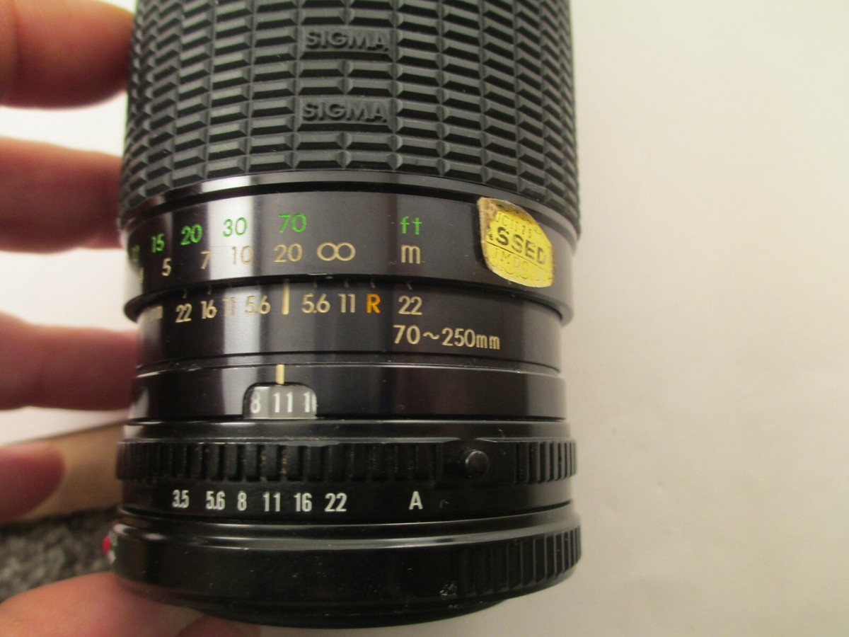 Sigma Zoom II 70-250MM 1:3.5-4.5 Lens For Canon (For Cannon) | f/4