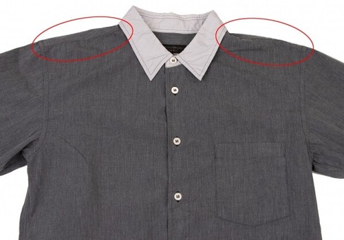 COMME des GARCONS HOMME PLUS Dyed Switching Long Sleeve Shirt Size XS(K-135412) - Picture 2 of 12