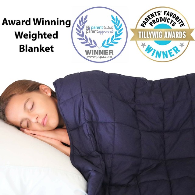 10 lbs Weighted Blanket for Kids and Teens 48" x 72" Twin Heavy Sleep