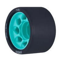 Radar Halo 59mm Roller Skate Wheels X 4 - Charcoal/teal 88a Radar Halo 59mm Roller Skate Wheels X 4 - Charcoal/teal 88a