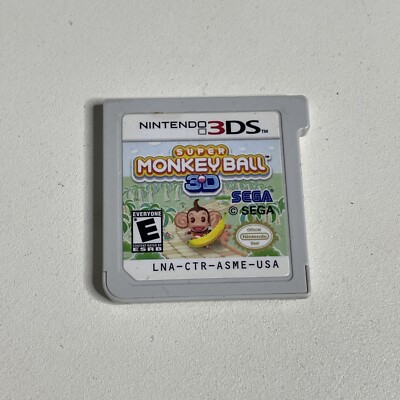 Super Monkey Ball: 3D (Nintendo 3DS, 2011) Game Cartridge Only. Authentic Tested