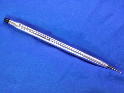 CROSS Silver Pen & Pencil Set w/ Corporate Logo Working VGC - Picture 2 of 4