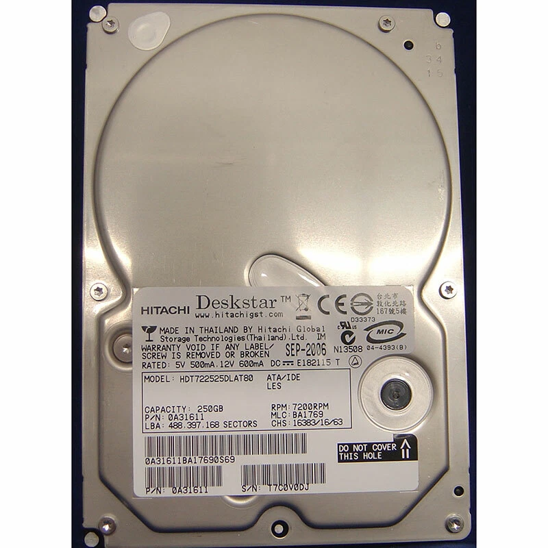 250GB IDE 5個 PATA/IDE/EIDE 250GB Internal Hard Disk Drives for sale | eBay