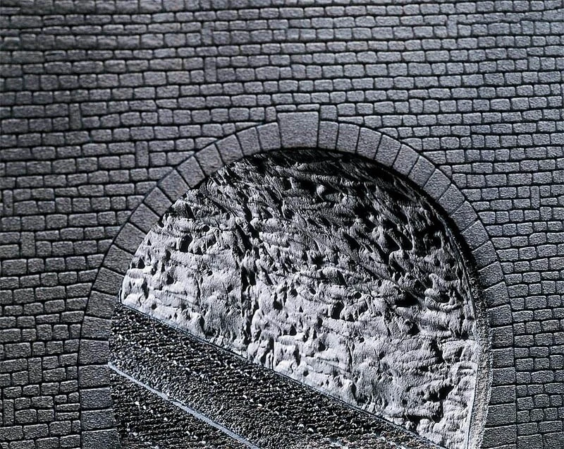 FALLER 170886 Dekorplatte Profi Tunnelröhre, Felsstruktur 370 x 200 x 2 H0