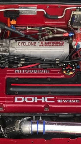 Nuevo 1987-1999 Mitsubishi Cyclone Turbo Intercooler Cuerpo Calcomanías Par de 2 4g63T - Imagen 6 de 6