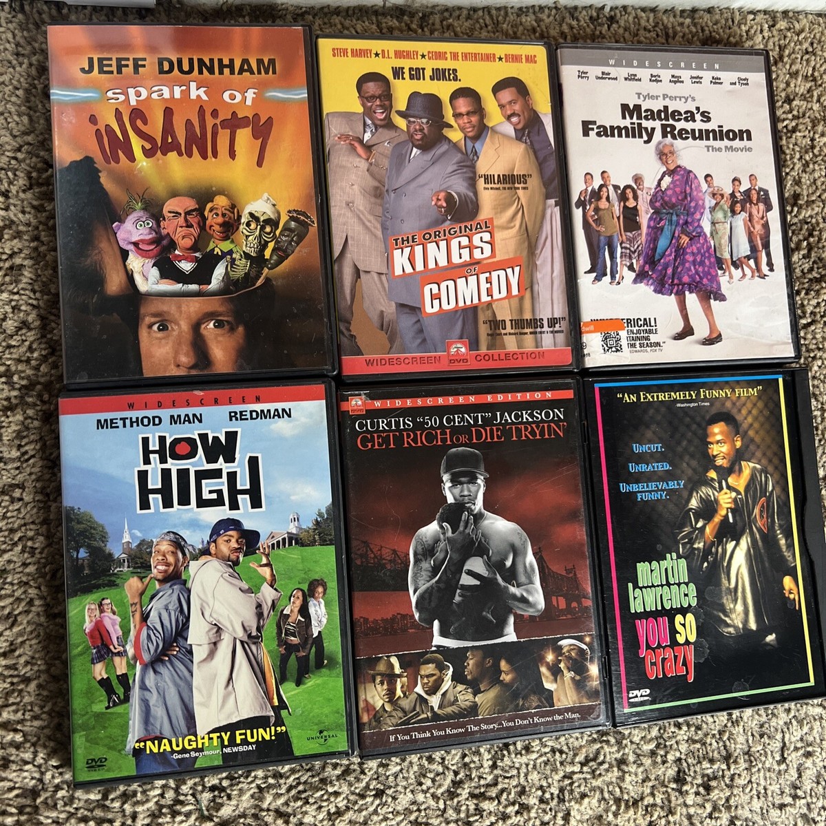 6 Dvds Comedy Get Rich Die Tryin Martin Lawrence Kings Of