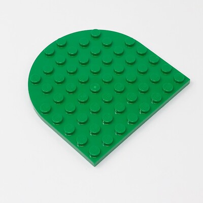 41948 LEGO Parts Plate 8x8 Rounded End GREEN (1)