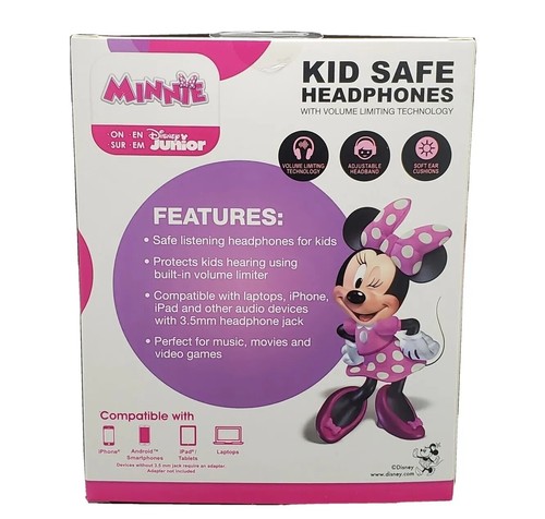 Kid Safe Disney© Minnie Mouse Headphones with Volume Limit Technology - Picture 4 of 5