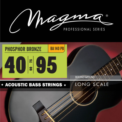 Magma Acoustic Bass Strings Extra Light Phosphor Bronze RW - LS 34''Set .040 .095