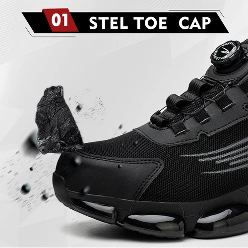 Indestructible Safety Work Shoes Steel Toe Breathable Work Boots Mens' Sneakers - Bild 17 von 26