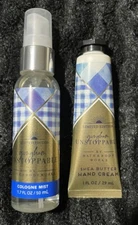 NEW 2 Piece Set Bath & Body Works GINGHAM UNSTOPPABLE Cologne Mist & Hand Cream