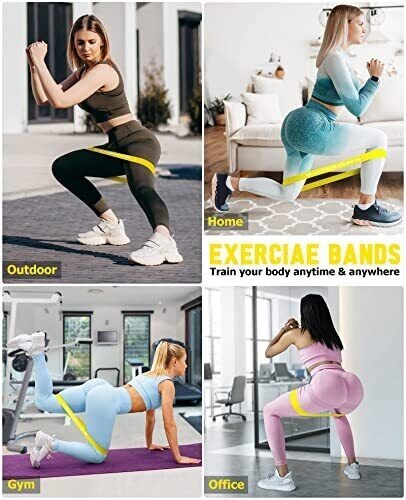 Resistance Bands for Working Out Women & Men Exercise Bands 5~40LBS Colour