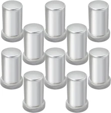 10258SP 33 mm X 3-3/8 Inches Chrome Plastic Tube Push-On Nut Cover with Flange.