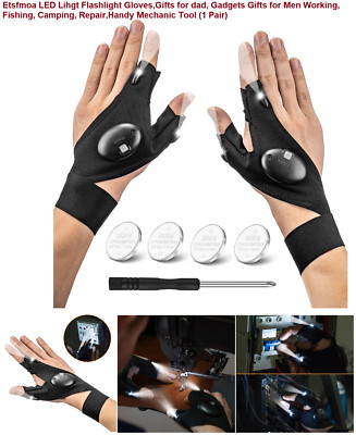 1 Paar Fingerhandschuhe mit LED Licht Taschenlampe Werkzeuge Outdoor Ausrüstung Rettung Taschenlampe