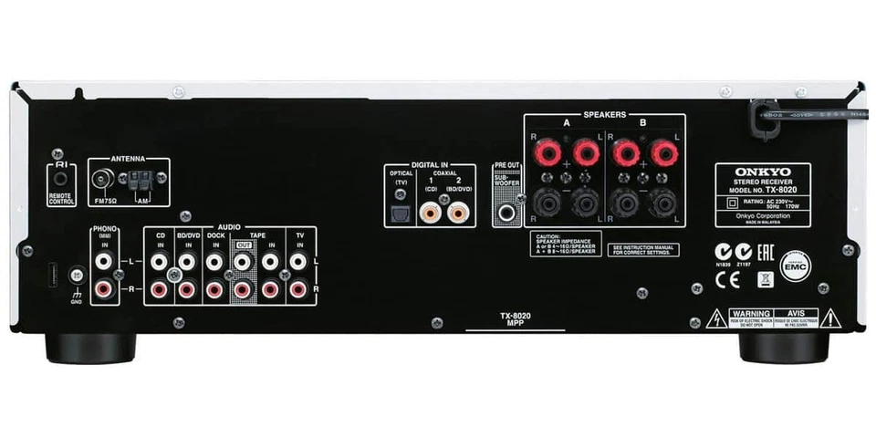 Onkyo TX-8020 2-Kanal Stereo Receiver mit Phono und Tuner AM/FM - Bild 2 von 4