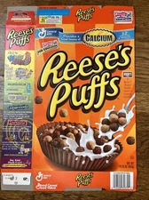 2001 Reese’s Puffs cereal box - The Reese’s Puffs Taste Is What It Is