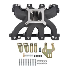 Black Aluminum Single Plane Super Victor EFI Intake Manifold for Gen III LS1/LS2