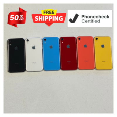 #ad #ad Apple iPhone XR 64GB Unlocked Verizon ATamp;T T Mobile Black Red Coral $174.00
