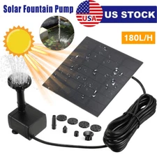 Solar Water Panel Power Fountain Pump Kit Pool Garden Pond Watering Submersible
