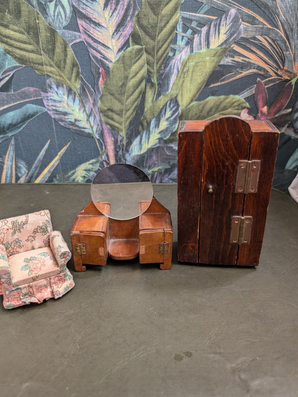 Dolls House 1/12th Handmade Vintage 1950's Style Bedroom Furniture eBay