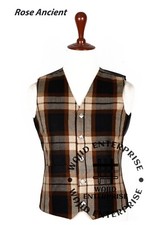 Rose Ancient Tartan vest 5 Buttons Formal Kilt WAISTCOAT - Scottish Wedding Vest