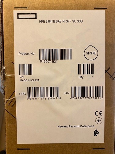 HPE P19907-B21 3.84TB P20835-001 2.5″ 12G SAS RI SFF GEN9 GEN10 Server NEW SSD - 第 2/2 張圖片