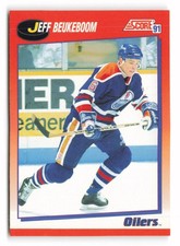 1991-92 Score Canadian Bilingual #253 Jeff Beukeboom Edmonton Oilers