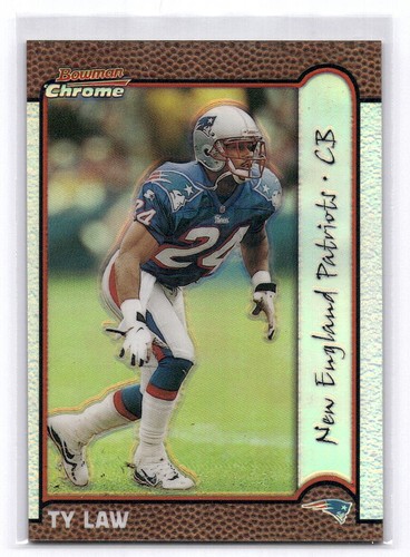 Ty Law [Refractor] #21 1999 Bowman Chrome card