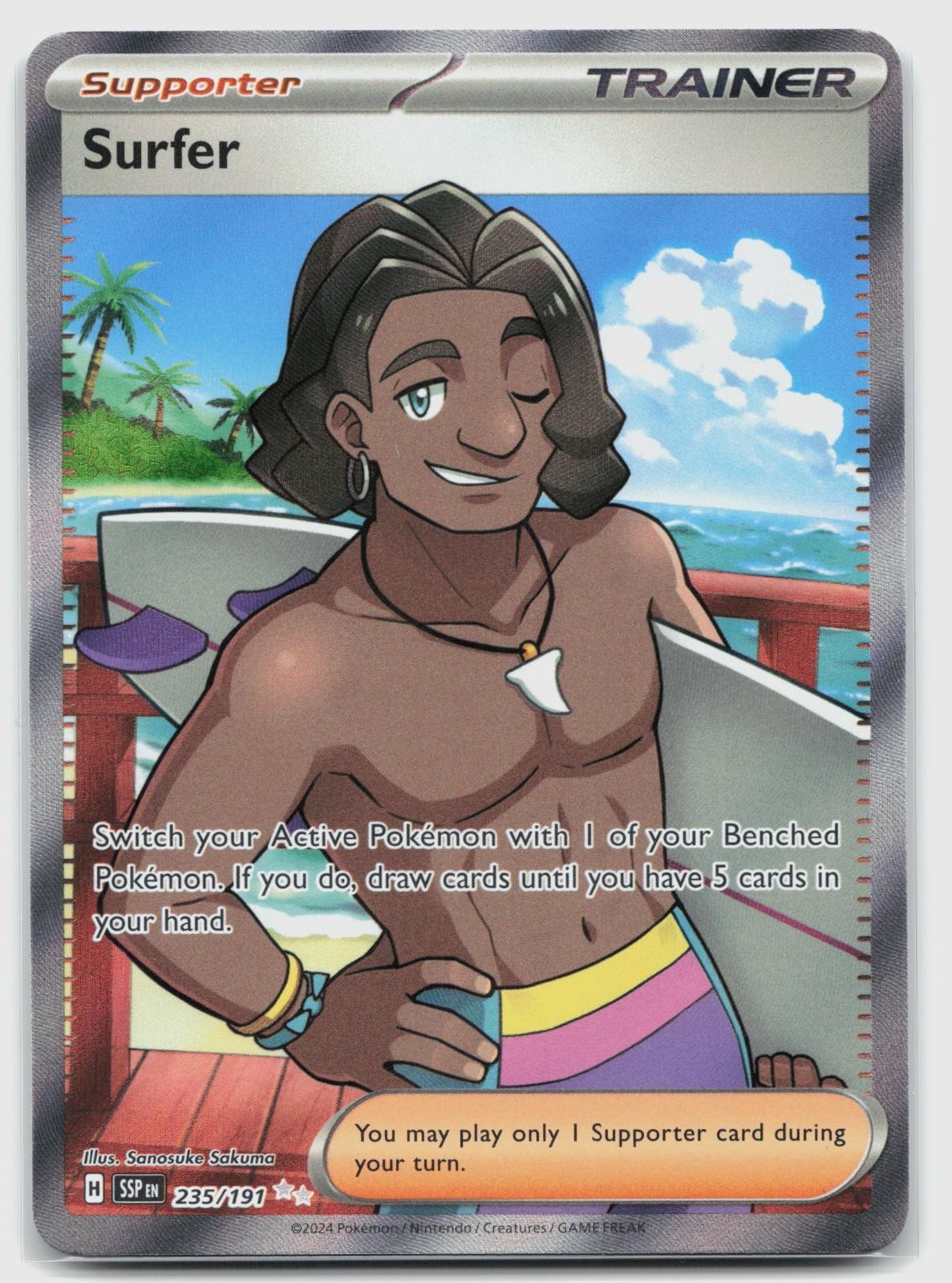Surfer 235/191 NM Surging Sparks Ultra Rare Pokemon