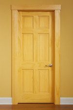 LPD Internal Clear Pine 6 Panel Door Unfinished B Graded Stock