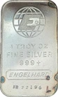 Engelhard Globe 1 Troy Ounce Fine Silver Bar .999 Silver
