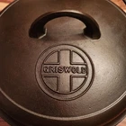 Griswold 1278 Cast Iron Dutch Oven #8, Large Block Logo, Button Logo Lid, c1950s
