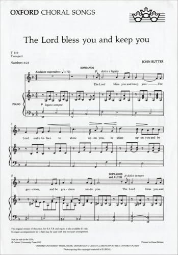 The Lord bless you and keep you by John Rutter NEW - Image 3