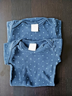 Doppelpack, Body Langarm Junge Gr. 86/92,Dunkelblau,v. Poco Piano, gebraucht