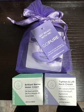 GoPure Gift Set; Barrier Water Cream, Tighten & Lift Neck Cream & Hair Clips