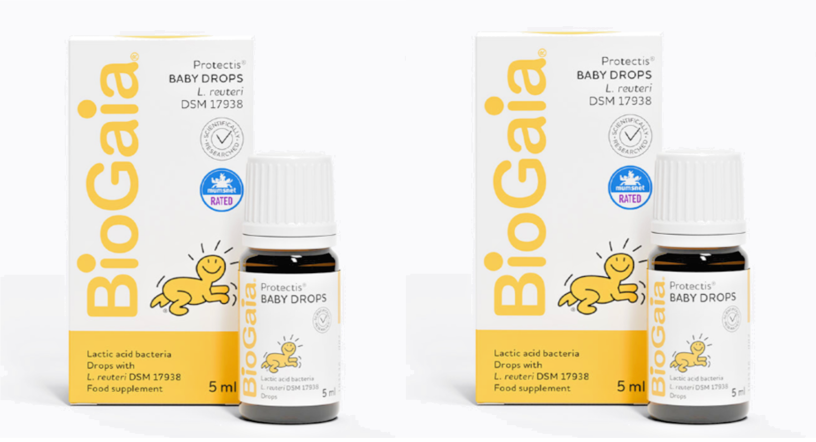 BioGaia Protectis Baby Drops | Lactic Acid Bacteria Food Supplement | 2 X 5ml