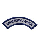 Vintage Girl Scout Hometown Parade Embroidered Patch Blue White Iron On — photo 1