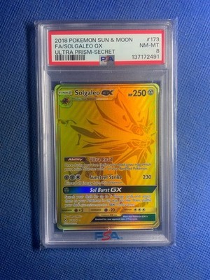 Solgaleo GX 173/156 SM Ultra Prism Secret Rare PSA 8 | eBay