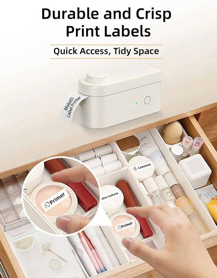 MAKEID Portable Mini Pocket Printer Thermal Label Printing Machine L1-A FASTP&P - Image 2 of 4