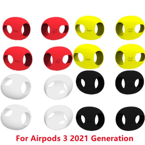 2Pairs Silicone Case Cover Caps Ear Tips For Airpods 3 3rd Gen Generation 2021 - Picture 3 of 19