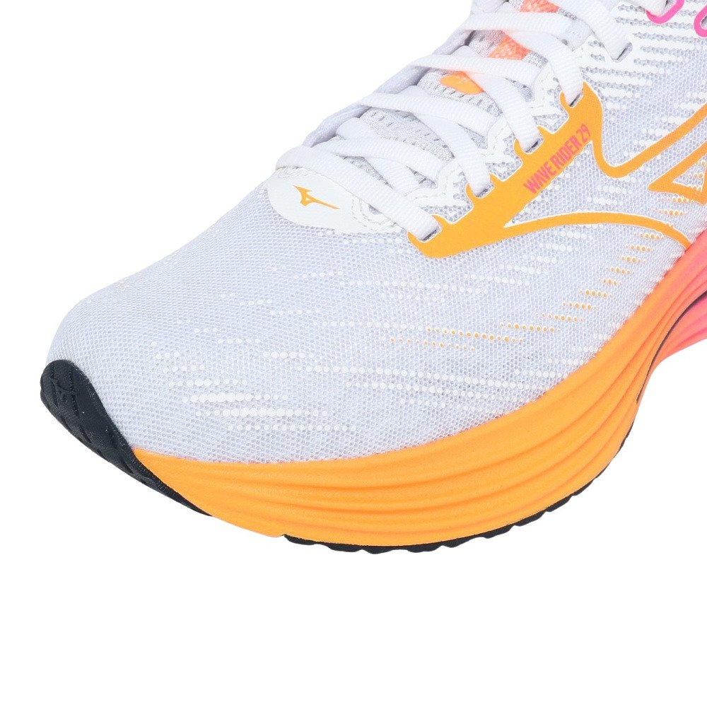 Mizuno Wave Rider 29 Running White Orange J1GC259302 Men's Size | eBay