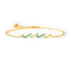 Wave Bracelet, Birthday Gifts For Women, Jewelry Present for Mom Daughter Sister