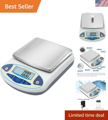 Advanced 3000g Electronic Analytical Balance with 0.01g Accuracy & Calibration