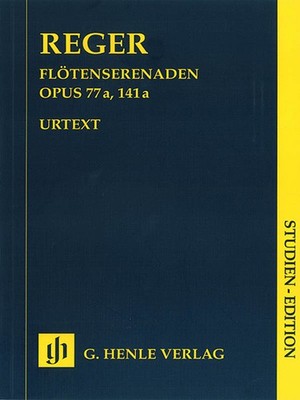 Study Score Reger Serenades for Flute Violin Viola Op 77a 141a Henle Urtext Book