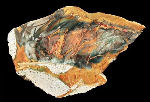 Amazing Abstract Rare Color Morrisonite Picture Jasper Specimen Polished