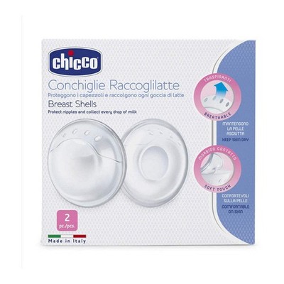 Chicco Quality Natural Feeling Comfortable and Efficient Breast Shells 2 Pack