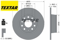 2X Bremsscheibe Textar 92300003 2 Bremsscheiben Hinterachse Hinten