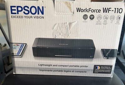Epson WorkForce WF-110 Wireless Mobile Portable Printer WiFi Battery